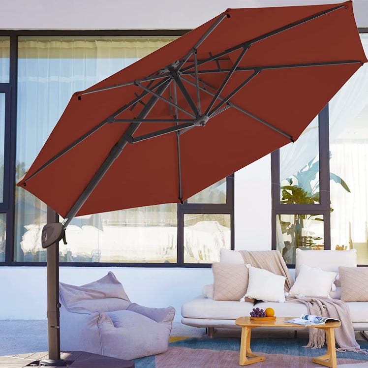 Banquet 2-Tier Aluminum Cantilever Umbrella