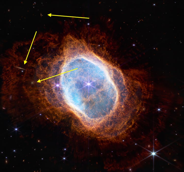 Southern Ring Nebula captured by the web telescope