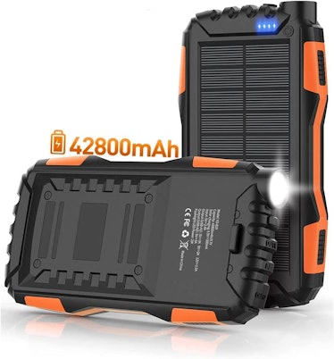 A solar-powered portable charger and flashlight, which is on sale for 63% off for Amazon Prime Day 2...