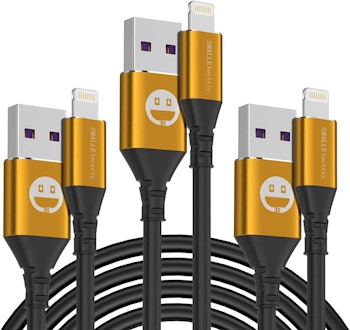 SMALLELECTRIC Extra Long iPhone Charger Cords (3-Pack)