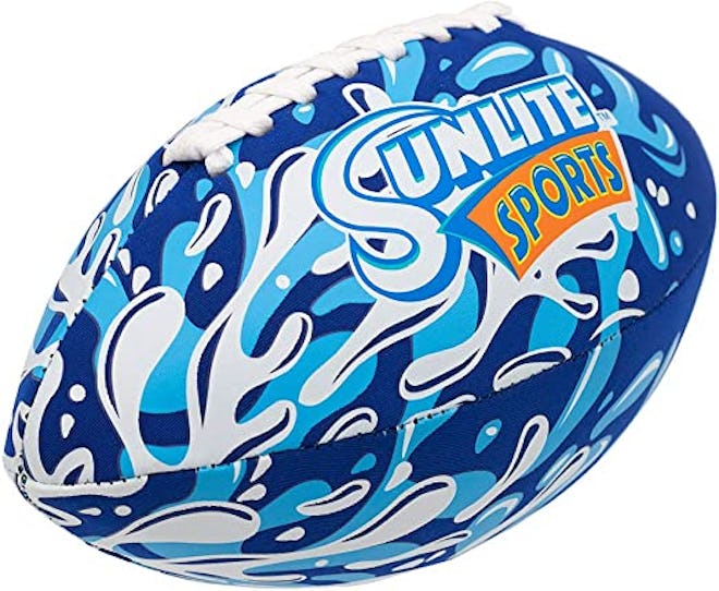 A football is the perfect beach toy for kids who are old enough to go long.