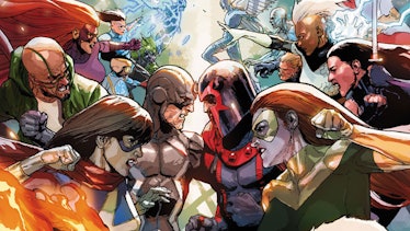 Marvel Comics’ mega superhuman crossover, Inhumans vs. X-Men