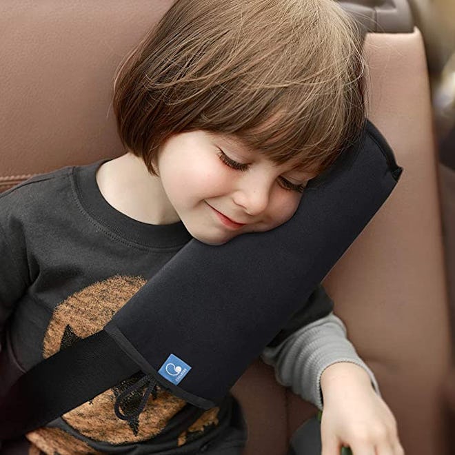 The COOLBEBE Seat Belt Pillow for Kids is a product to make car trips easier with kids.