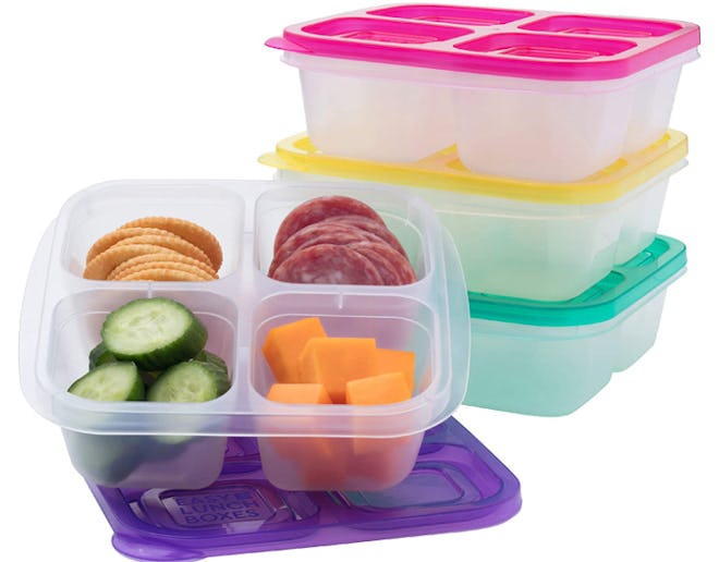 EasyLunchboxes Bento Snack Boxes are a product that makes car trips easier with kids.