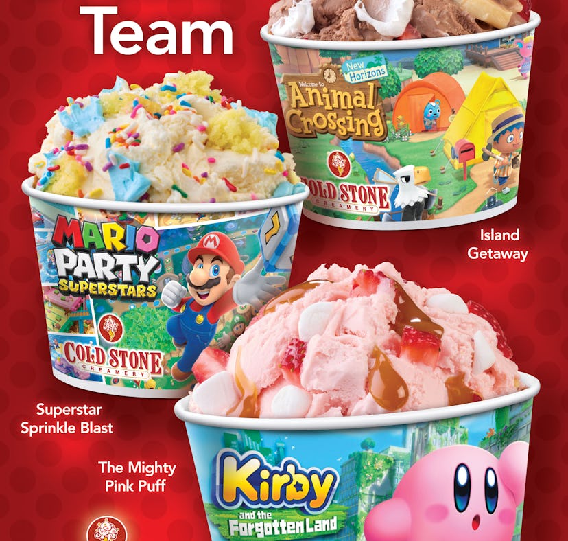 Cold Stone's Nintendo Ice Cream Creations include an Animal Crossing treat.