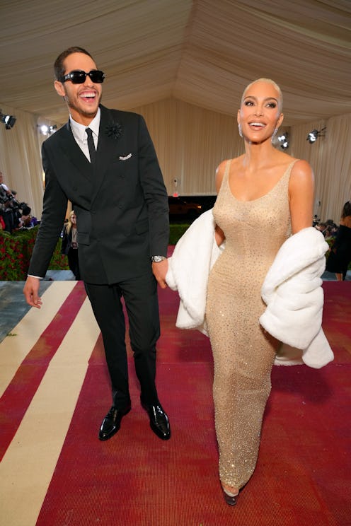 Kim Kardashian and Pete Davidson at the Met Gala 2022