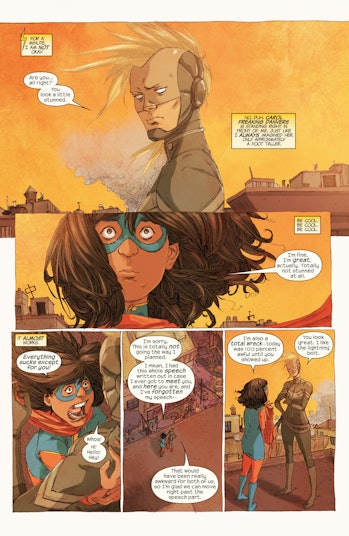 Kamala Khan meets Captain Marvel in 'Ms. Marvel' #17