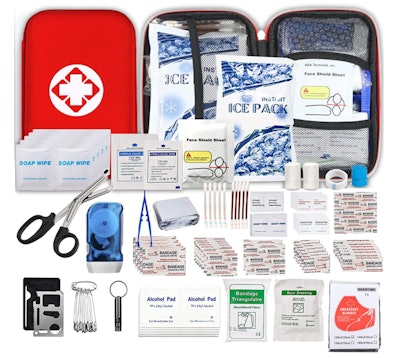 The YIDERBO Small Waterproof Car First-Aid Emergency Kit is a product that makes car trips easier wi...