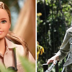 Jane Goodall just got her own Barbie doll — and it's made out of recycled plastic of course. 