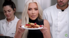 Kim Kardashian partnered with Beyond Meat to promote their plant-based products.