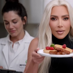 Kim Kardashian partnered with Beyond Meat to promote their plant-based products.