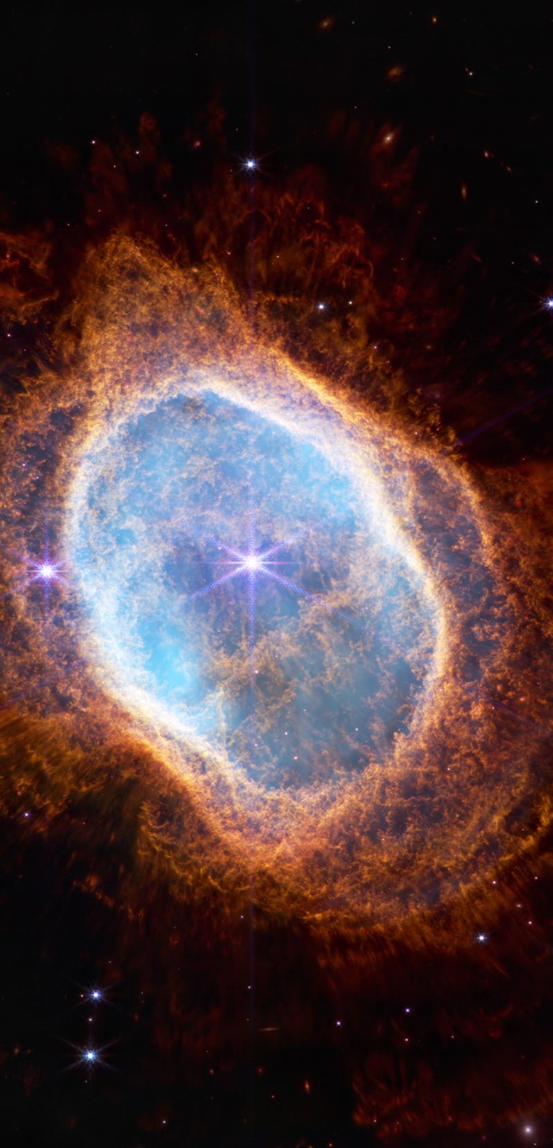James Webb Space Telescope image of South Ring planetary nebula
