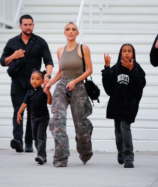 Kim Kardashian Wears a Balenciaga Cargo Dress While Out in NYC