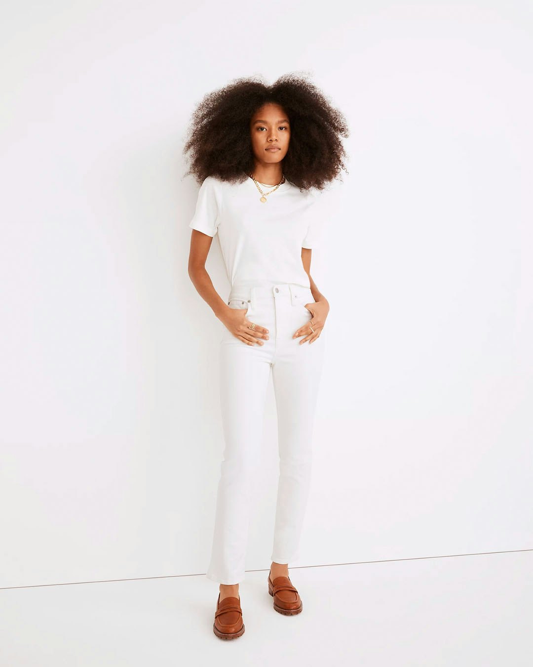 Madewell Zara Womens High Waisted Skinny Jeans Pants White Size 28
