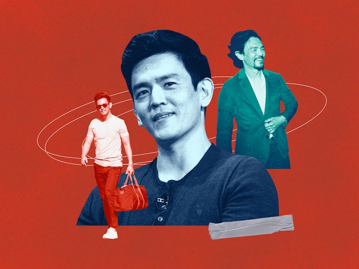 Collage of John Cho photos