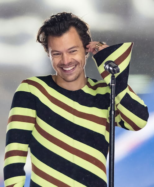 Harry Styles on stage in New York in 2022
