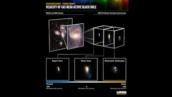El telescopio Webb podría ayudar a los astrónomos a penetrar en un gran agujero negro
