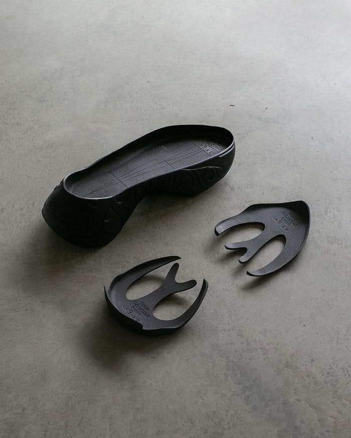 Break-apart outsole of Mr. Bailey and Adidas's OZLUCENT sneaker boot