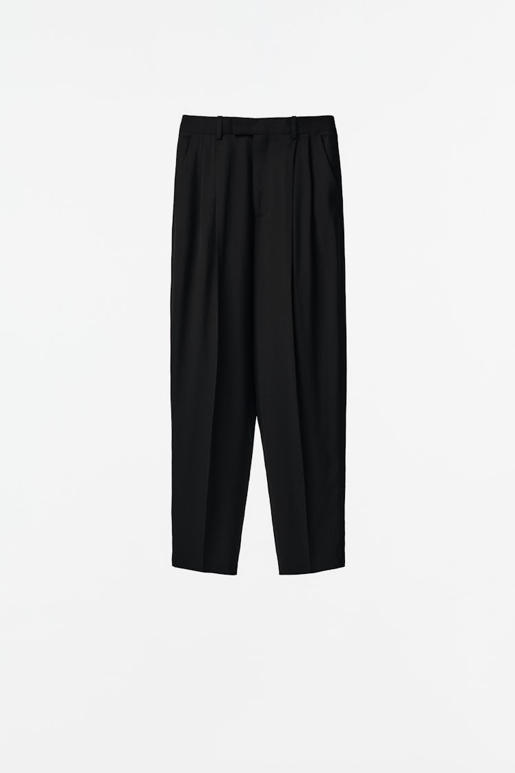 Zara black pleated pants