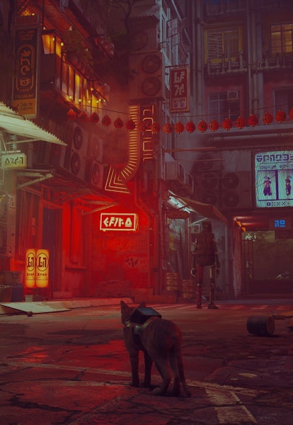 screenshot from Stray video game