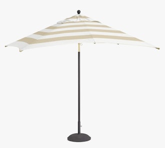 Premium 10' Rectangular Sunbrella® Outdoor Patio Umbrella – Rustproof Aluminum Frame​, Black