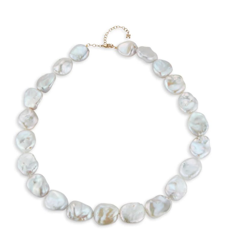14K Yellow Gold & Baroque Pearl Necklace
