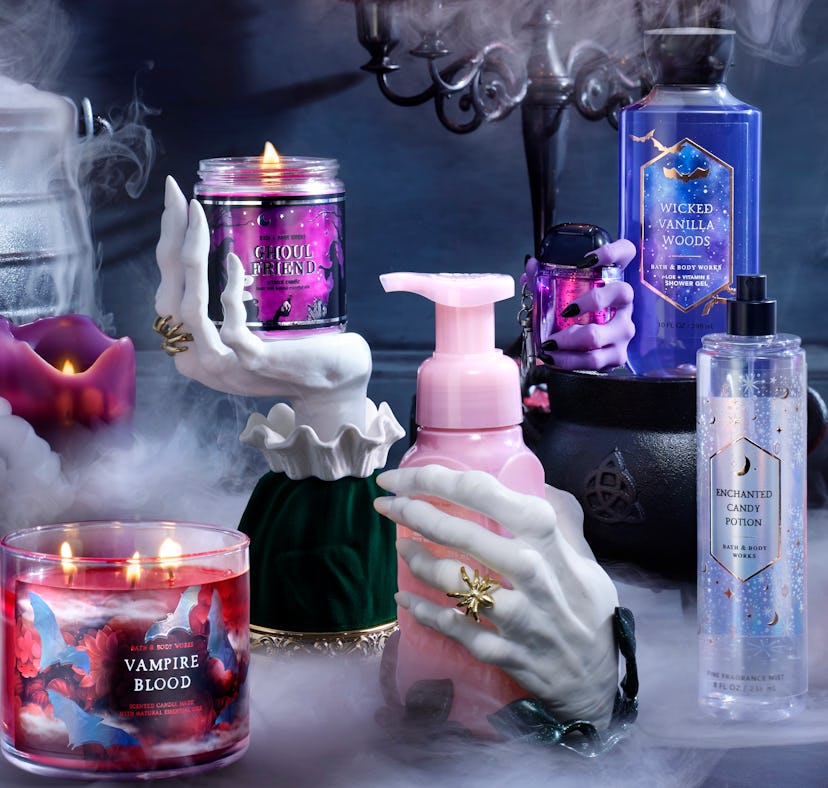 Bath & Body Works' Halloween 2022 collection include the viral witch hand candle holder.