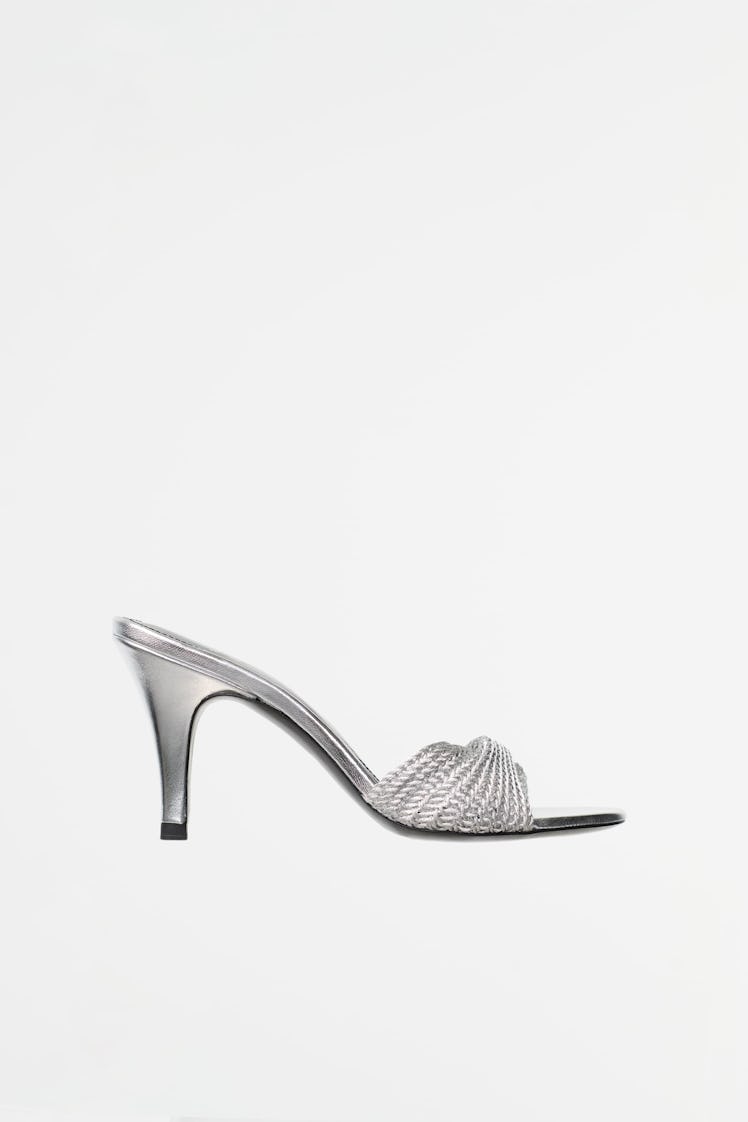 Zara silver sandals