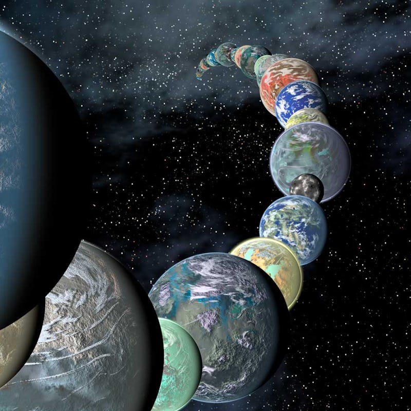 Illustration of exoplanets -- rendering