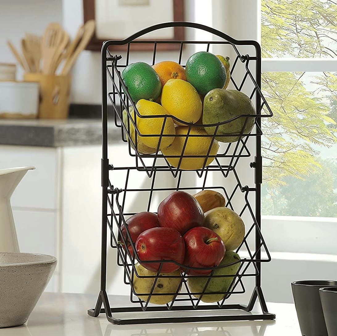 SunnyPoint 2-Tier Countertop Storage Baskets