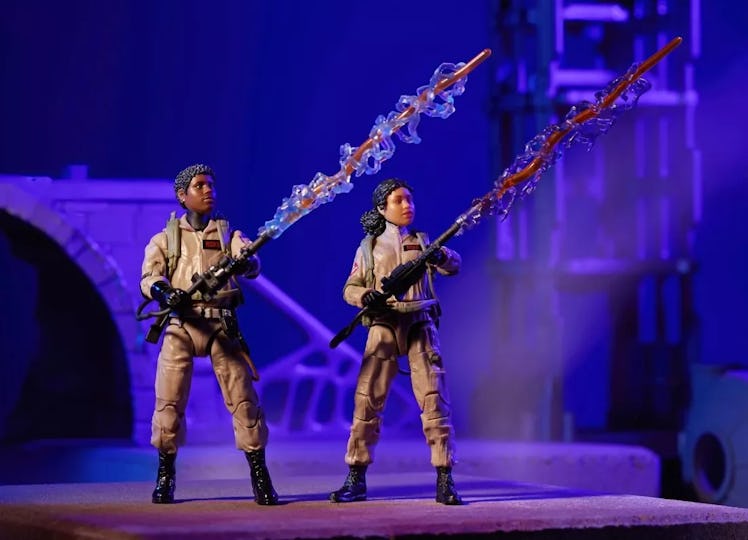 Two Hasbro personalized action figures