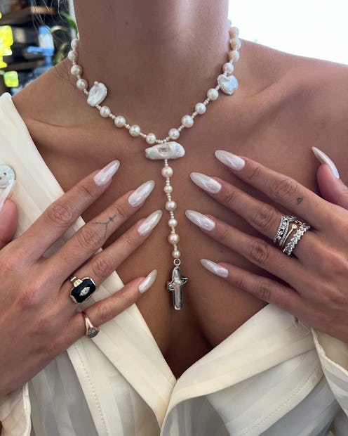 summer wedding nails