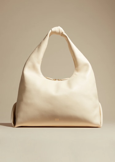 Khaite cream hobo bag