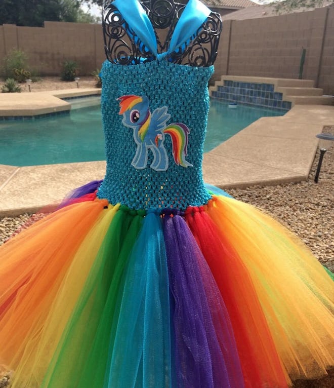 Rainbow Dash Inspired Tutu Dress