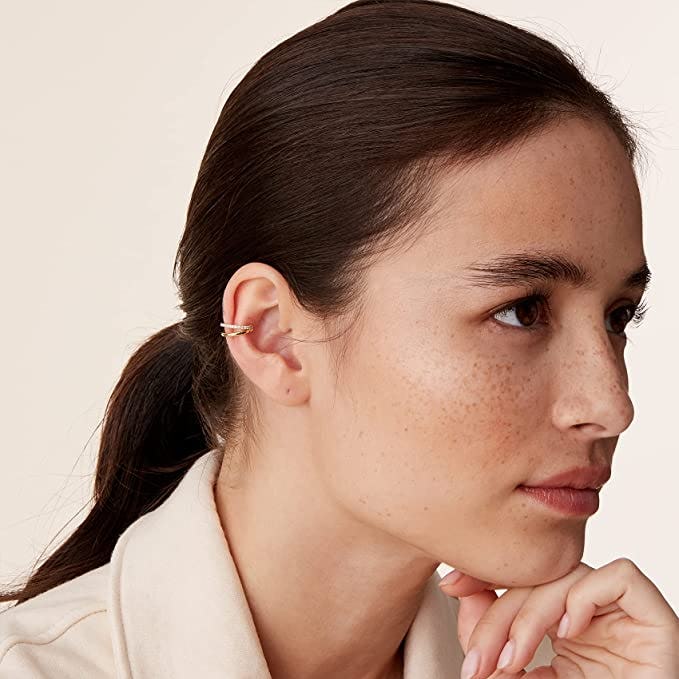 PAVOI Gold Plated Huggie Earring