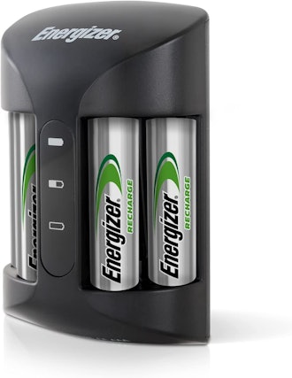 Energizer AA and AAA Battery Charger with 4 AA NiMH Rechargeable Batteries