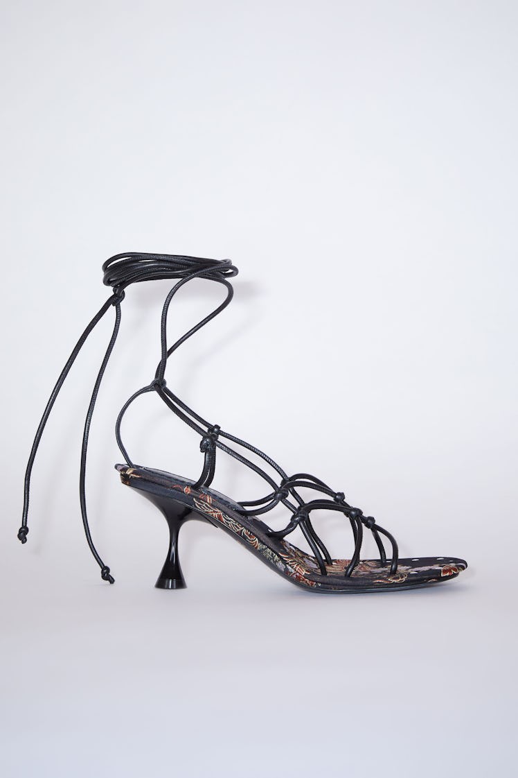 Acne Studios black strappy sandals