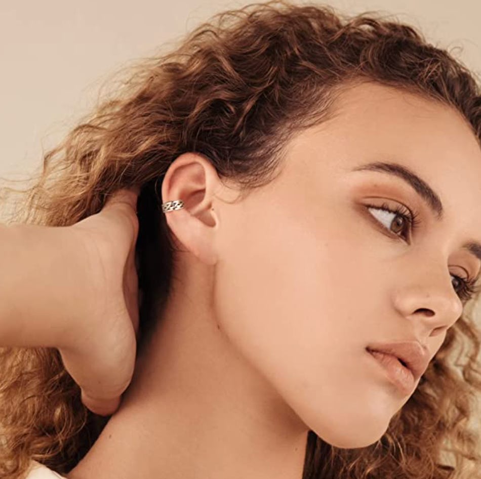 Sterling Silver Cuff Earrings