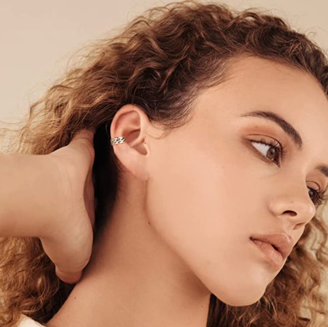 Sterling Silver Cuff Earrings