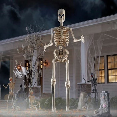 The 12-foot skeleton is back at Home Depot for Halloween 2022.