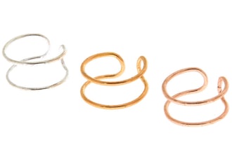 3 Pack Mixed Metal Wire Ear Cuffs