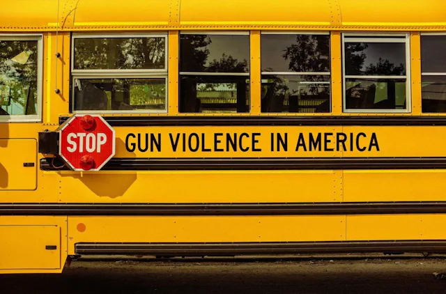 Gun violence activist Manuel Oliver Drove 52 empty school buses to Ted Cruz's house, each empty seat...