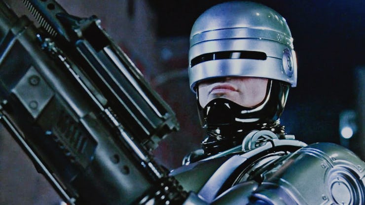 Peter Weller in the most subversive sci-fi movie Robocop 35 years ago