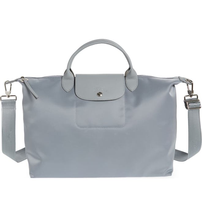 Longchamp gray travel bag