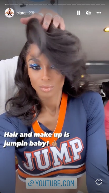 Ciara cheerleader hair and makeup