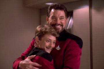 Riker and Young Picard in the 'Star Trek: The Next Generation,' episode "Rascals."