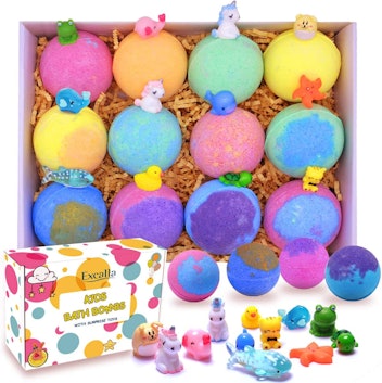 Excalla Bath Bombs for Kids (Set of 12)