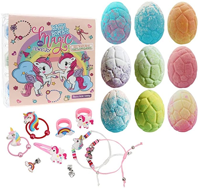 Clear and Fresh Unicorn Bath Bombs (Set of 9)