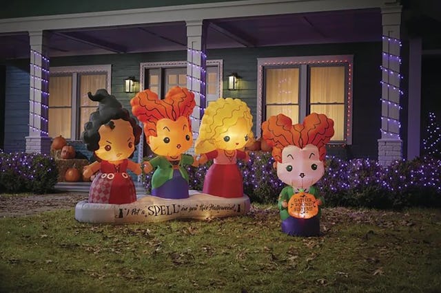 Sanderson Sisters. The Home Depot is selling Hocus Pocus lawn inflatables for Halloween - and they a...