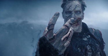 Zombie Strange looks at his own decomposing hand in Doctor Strange in the Multiverse of Madness